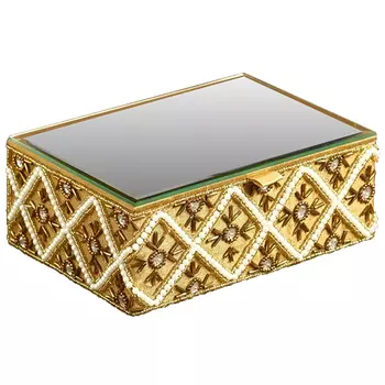 Шкатулка с вышивкой из бисера Flavia Beads Embroidery Mirror Box