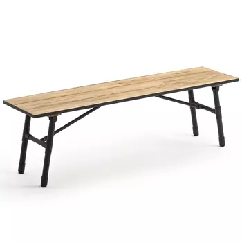 Скамья с сиденьем из массива акации Damon Industrial Wooden Bench
