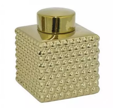 Сосуд с крышкой Chaplet Gold Small