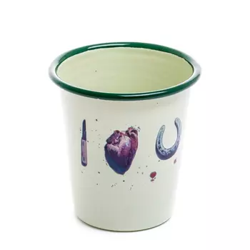 Стакан Seletti Enamel I love U