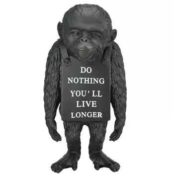 Статуэтка Banksy Lying Monkey Black