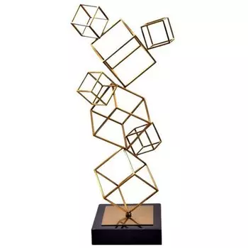 Статуэтка Cube Balance Stat gold