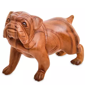 Статуэтка деревянная в виде собаки Balinese Dog 2