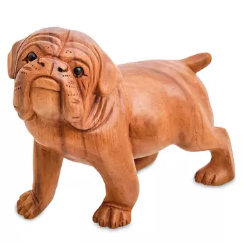 Статуэтка деревянная в виде собаки Balinese Dog