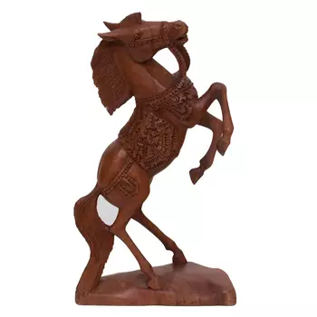 Статуэтка лошадь деревянная Thick Mane