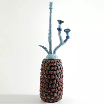 Статуэтка тропический фрукт Pandora Tropical Fruit Brown Blue Flowers