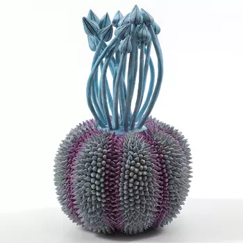 Статуэтка тропический фрукт Pandora Tropical Fruit Grey Lilac Blue Flowers