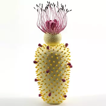Статуэтка тропический фрукт Pandora Tropical Fruit Light Yellow Pink Flower