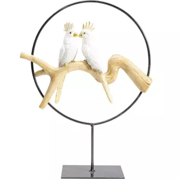 Статуэтка White Parrots in a ring