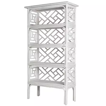 Стеллаж Белый Bamboo Chippendale Etagere White