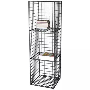 Стеллаж Carney Black Industrial Metal Rust Rack