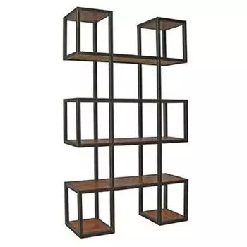 Стеллаж Industrial Loft Metal Wood Block