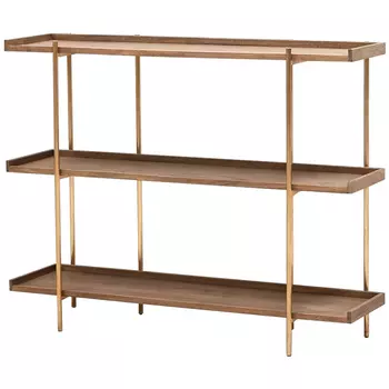 Стеллаж Marcos Wooden Metal Rack