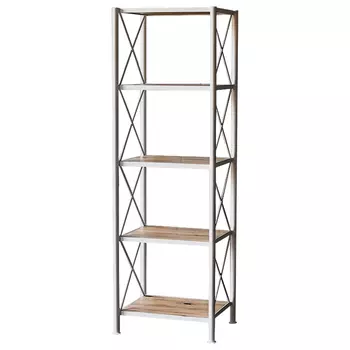 Стеллаж Pheobe White Industrial Metal Rust Rack