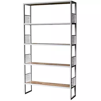 Стеллаж Richie Industrial Metal Rust White Rack