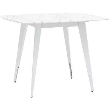 Стол обеденный De Villiers столешница белый мрамор