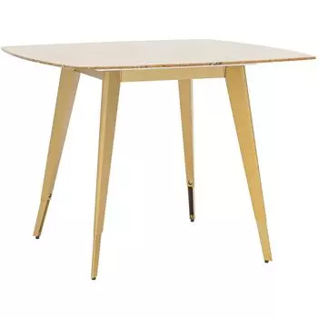 Стол обеденный De Villiers столешница бежевый мрамор