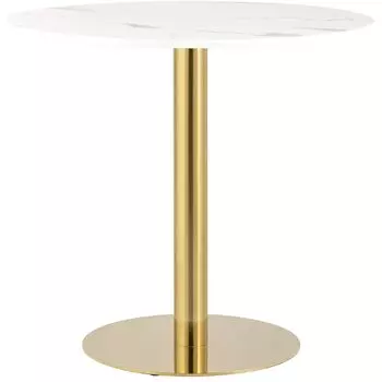 Стол обеденный Myron столешница белый мрамор