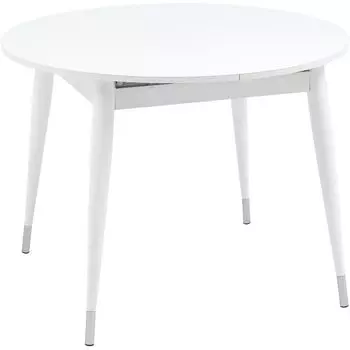 Стол обеденный раскладной круглый Linnaeus Collection Белый