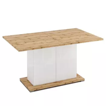 Стол обеденный с белым глянцевым каркасом Grace of Furniture