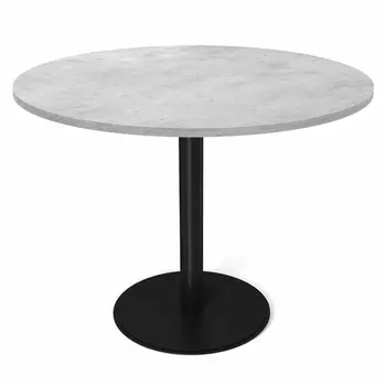 Стол обеденный с круглой светло-серой столешницей Harris Collection