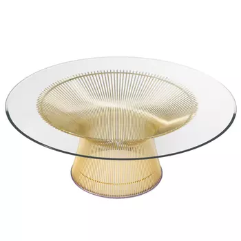 Стол Platner Coffee Gold