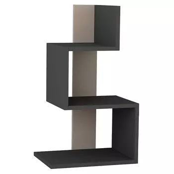 Стол приставной трехъярусный цвета антрацит ROSIE ANTHRACITE