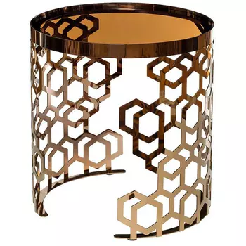 Стол Yen Geometry Table Pink Gold 50