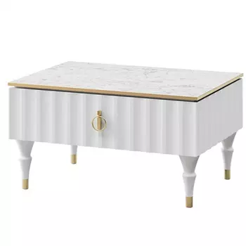 Стол журнальный белый с ящиком Expanses of Beauty