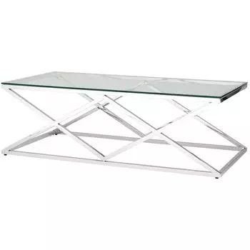 Столик кофейный Geometry Rhombus Silver