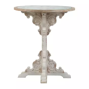 Столик круглый на резном пьедестале Olivia