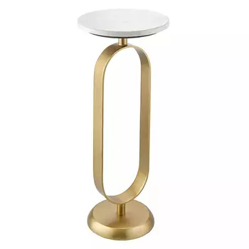Столик приставной с овальным золотым основанием Oval Gold Base