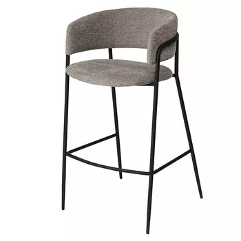 Стул барный с мягким сиденьем и спинкой Soft Chenille