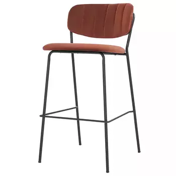 Стул барный с широкой полукруглой спинкой Chair Smooth Shapes