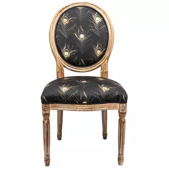 Стул c принтом перо павлина Magic Feathers Night