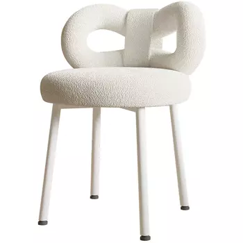 Стул Claire White Boucle Chair