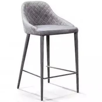 Стул Douglas Rhombus Bar stool Серый Велюр