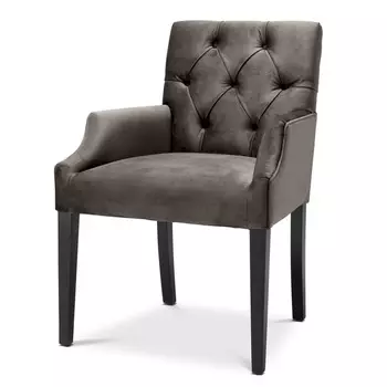 Стул Eichholtz DINING CHAIR ATENA WITH ARM dark