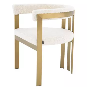 Стул Eichholtz Dining Chair Clubhouse boucle cream