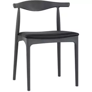 Стул Elbow HANS J.WEGNER с Подлокотником Серый Мягкое Сидение