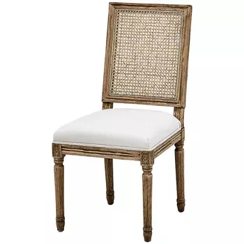 Стул French Provence Rattan Beige Stool