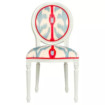 Стул Ikat Pattern с белым основанием