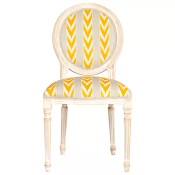 Стул Ikat Pattern с желтым узором