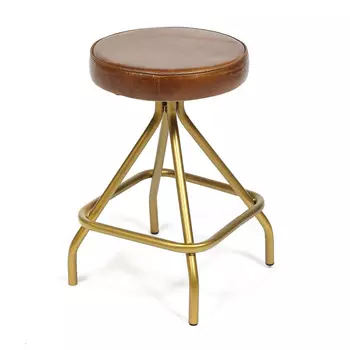 Стул из кожи буйвола Industrial leather stool