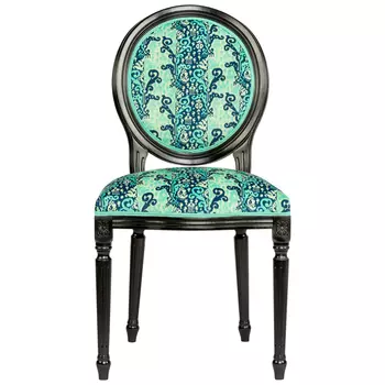 Стул из натурального бука Ikat Pattern бирюзовый
