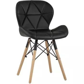 Стул Jeroen Chair Черная Экокожа