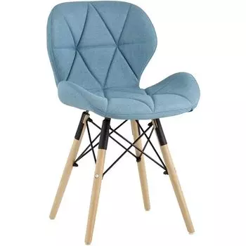 Стул Jeroen Chair Рогожка Голубой Цвет