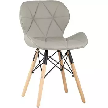 Стул Jeroen Chair Серая Экокожа