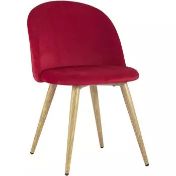 Стул Miruna Chair II Красный Велюр