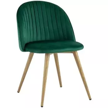 Стул Miruna Chair Изумрудно-Зеленый Велюр